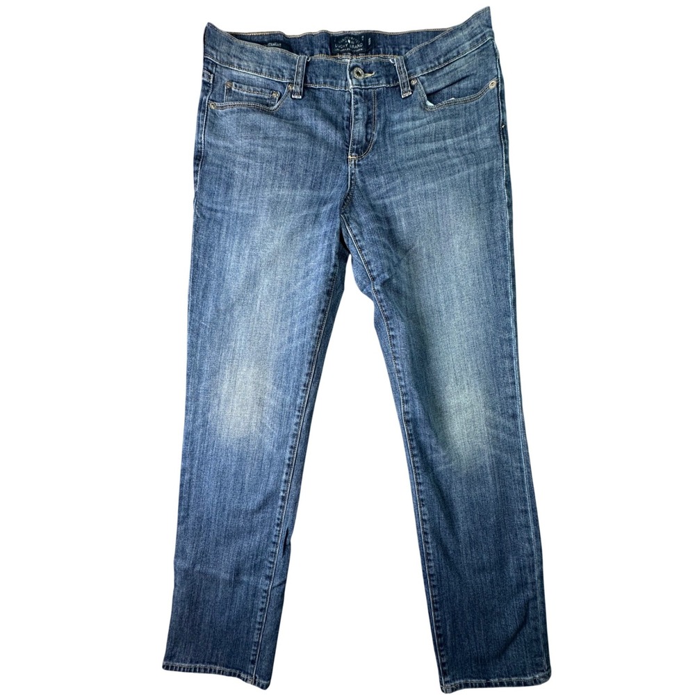 Lucky Brand Sweet‎ Straight Jeans Mid Rise Denim Size 8/29 Blue Medium Wash